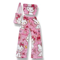 Sanrio Pants, Hello Kitty Trousers, Sanrio Clothing, Hello Kittty Pants, Hello Kitty Top, Hello Kitty Pyjamas, Sanrio Pajamas, Hello Kitty Clothing, Hello Kitty Fashion