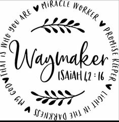 a stamp with the words'waymaker, sahi 12 - 16 on it