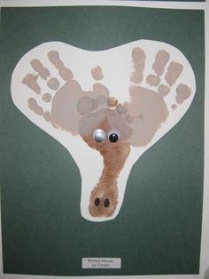 a baby hand and foot print is displayed