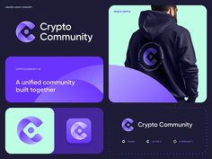 a man in a black hoodie is looking at the back of his jacket that says crypt community