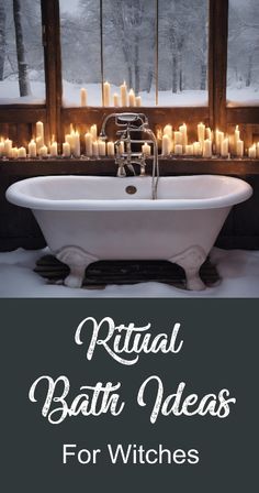 What makes a bath a ritual bath? Take your mundane tub time to a spiritual level with these magical ideas. Witchy Bath Ritual, Witch Bath, Bath Magic, Witchy Ideas, Peppermint Bath Salts, Diy Bath Soak, Astrology Charts, Goddess Spirituality, Beginner Witch