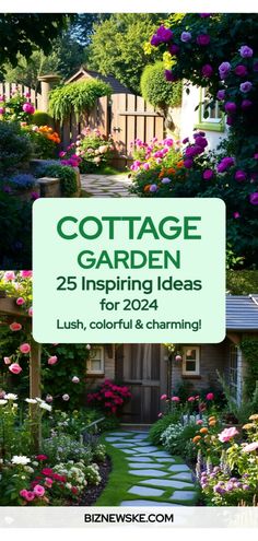 English Cottage Garden Landscaping Ideas Cottage Core Garden, Cottage Garden Ideas, Cottage Garden Borders, Cottage Garden Sheds, Cottage Garden Roses, Rustic Arbor, Garden Archway, Garden Birdhouses, Cottage Garden Design