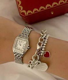 #jewelry #silver #watch #tiffanyandco #aesthetic #itgirl #cleangirl #diy #inspo #pinterest #ootd #designer #luxury Wrist Jewelry, Girly Jewelry