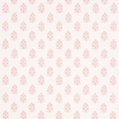 a white and pink wallpaper with flowers on it