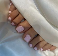 Baby Pink Toes, Pink Toe Nails, Summer Pedicure, Pedicure Colors, Baby Pink Nails, Toe Nail Color