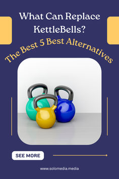 kettlebells with the text what can replace kettlebells? the best 5 best alternatives