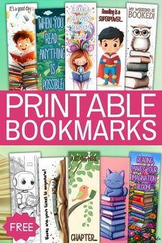 printable bookmarks for kids to color