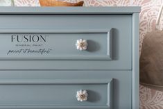 New for 2021, Paisley by Fusion Mineral Paint is an ode to our heritage. Inspired by the rivers edge that runs through the beautiful town of Paisley, Scotland; this multi tone blue evokes a whimsical feeling. Pair with Little Whale for a neutral tone-on-tone backdrop, or Rose Water for a charming twist. This truly inspiring blue reveals its softness when compared to our more pure and bright Champness. When paired next to a neutral grey like Pebble, Paisley shows its cool tone and its depth of co Paisley Scotland, Rivers Edge, Furniture Remodeling, Mineral Fusion, Homestead House, Fusion Paint, River Edge, Beautiful Town, Large Sideboard