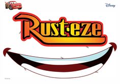 the logo for rusteze is shown in front of an image of a smiling face