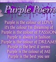 purple is the color of love