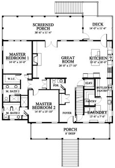 the first floor plan for this house