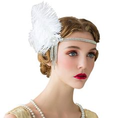 Season:All Seasons; Gender:Women's; What's in the box:Headband; Types:Flapper Headband; Style:The Great Gatsby,1920s; Occasion:Halloween; Material:Feather; Age Group:Adults'; Characters:The Great Gatsby; Design:Feather; Listing Date:10/10/2023 Peacock Headband, Great Gatsby Headpiece, Flapper Outfit, Flapper Girls, 1920s Headband, Gatsby Headpiece, Flapper Headpiece, Gatsby Costume, 1920s Headpiece