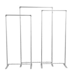 3 pc/set Heavy Duty Rectangular Backdrop Frame Stands - Silver Rectangular Backdrop, 120 Round Tablecloth, Backdrop Frame, New Material, Frame Stand, Silver Shop, Round Tablecloth, Wall Panels, Wedding Decor