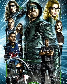 the green arrow movie poster is shown