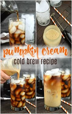 the process of making pumpkin cream cold brew