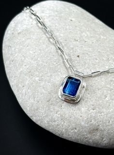 Kyanite Pendant, Natural Blue Kyanite, Handmade Jewelry, Vintage Kyanite Pendant , Necklaces for Women, Dainty Necklace, Gemstone Necklace by MOSSJEWELERYTR on Etsy Jewellery 2023, Moss Jewelry, Natural Gemstone Necklace, Les Chakras, Blue Kyanite, Necklace Gemstone, Pearl Choker, Necklaces For Women, Dainty Necklace