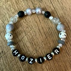 Hozier Bracelet Handmade New Without Tags Always Open To Bundles And Offers! Concert Bead Bracelets, Beaded Bracelets Pony Beads, Hozier Bracelet Ideas, Hozier Bracelet, Concert Bracelets, Pony Bead Bracelets, Coin Bracelet, Coral Bracelet, Enamel Bangle