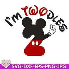 i'm mickey mouse svg dxf eps png