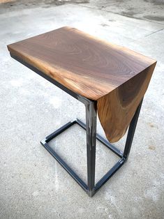 Table Laptop, Industrial Side Table, C Table, Welding Table, Laptop Table, Live Edge Table, Gold Table, Raw Steel, Big Hugs