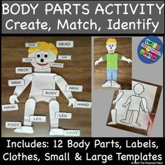 body parts activity for kids to make