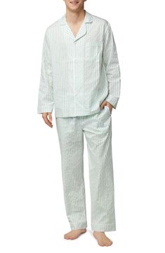 Soft, breathable organic cotton brings easy-wearing comfort to pajamas that go easily from sweet slumber to lazy afternoons. 30 1/2" length; 31" inseam Top has notched collar; long sleeves 100% organic cotton Machine wash, tumble dry Imported Mens Pajamas Pink, Men's Sleepwear & Loungewear, Men's Loungewear, Comfort Home, Cotton Pajama Shorts, Shirt Pant, Cotton Pajamas, Mens Loungewear, Cotton Pyjamas