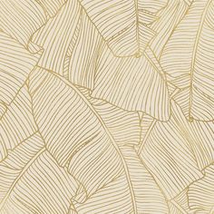 a wallpaper with gold leaves on it