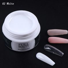 Nail Extension Gel Nail Polish Fast Builder Soak Off UV Nail Building Glue Gel * Diy French Manicure, Uv Gel Extensions, Poly Nail Gel, Clear Acrylic Nails, Quick Nail, Uv Nail Lamp, Gel Nail Extensions, Broken Nails, Nail Repair