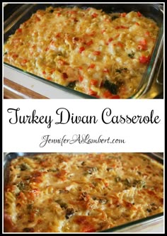 turkey diovan casserole with cheese and vegetables