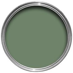 a green paint can with the lid open