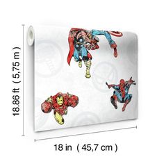 the avengers wallpaper is shown in three different sizes