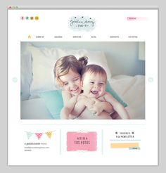 the homepage for an online store with two young children smiling and holding each other