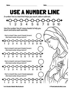 a printable worksheet to teach numbers for children