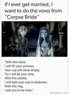 an image of corpse bride and the corpse bride in corpse bride movie quotes, funny pictures,