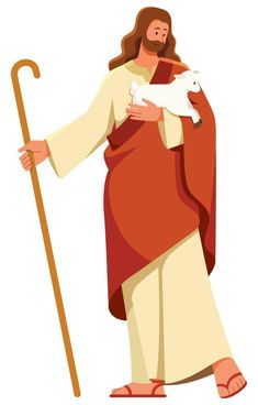 Jesus the Good Shepherd on White Christmas Classroom Decorations, Jesus Shepherd, Jesus The Good Shepherd, Classroom Christmas Decorations, Vector Food, Good Shepherd, The Good Shepherd, Wedding People, Christmas Classroom