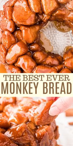 the best ever monkey bread recipe is made with only three ingredients, and it's so easy to make