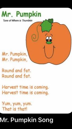 an orange pumpkin with the words mr pumpkin written in it's upper and lowercase letters