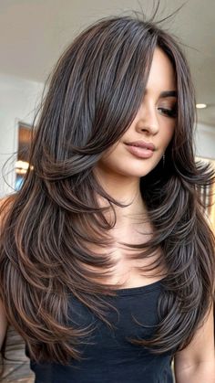 Sleek Hairstyles For Short Hair, Haircut Ideas For Girls, Braid Hairstyles For Long Hair, Top 10 Hairstyles, Hairstyles For Long Straight Hair, Rambut Brunette, Haircuts For Long Hair With Layers, Hair Inspiration Long, Layered Haircuts For Medium Hair