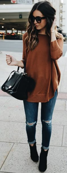 Pinterest@ GeGe0403 Fall Trends Outfits, Womens Outfit, Fall Jeans, Mode Casual, Elegant Outfits, Winter Mode, Fall Winter Style, 가을 패션, Outfits Winter