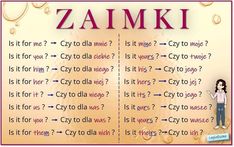 a woman standing in front of a sign that says zamki and is it for me?