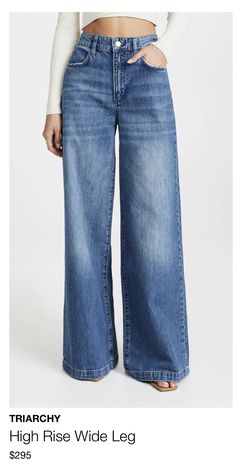 High Waist Wide Leg Jeans, High Rise Wide Leg Jeans, Water Usage, Outfit Jeans, Best Jeans, Short En Jean, Jeans Outfit, Tops Fall