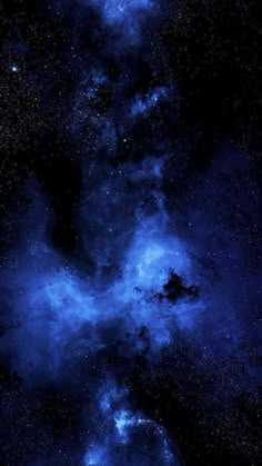 an image of the night sky with stars and clouds in it's outer space