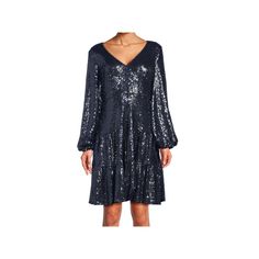 You'll shine at any event in this women's Focus By Shani fit & flare v-neck sequin dress. Click on this WOMEN'S GUIDE to find the perfect fit and more! You'll shine at any event in this women's Focus By Shani fit & flare v-neck sequin dress. Click on this WOMEN'S GUIDE to find the perfect fit and more! FEATURES Fit & flare silhouette Sequin construction Zipper back 3/4-length set-in sleeves Fully lined V-neckFIT & SIZING 39-in. length from shoulder to hem Midi length hits below the kneeFABRIC & Navy Sequin Dress, Sequin Dress, Fit & Flare, Midi Length, Gender Female, Size 16, Age Group, Perfect Fit, Size 2