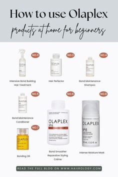 Looking for a step by step guide to use Olaplex products at home? We have you covered here! In this blog, you'll get a better understanding of what is Olaplex treatment and how to use Olaplex No. 0 Intensive Bond Building Hair Treatment, No. 3 Hair Perfector, No. 4 Bond Maintenance Shampoo, No. 5 Bond Maintenance Conditioner, No. 6 Bond Smoother Reparative Styling Crème, No. 7 Bonding Oil and No. 8 Bond Intense Moisture Mask at home for your hair type & concerns. Read the full blog for more. Olaplex Products, Bonding Oil, Healthy Shiny Hair, Long Hair Tips, Hair Concerns, What Makes You Beautiful, Hair Care Brands, Different Hair Types