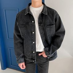 Work Jacket Mens, Trendy Denim Jacket, Denim Workwear, Trendy Denim, Streetwear Aesthetic, Workwear Jacket, Work Jacket, Oversized Denim Jacket, Dream Style