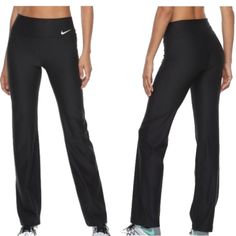 This Is For 1 Pair Women's Nike Pants Brand New With Tag Black With Grey Swoosh Size X-Small My Measurement Laying Flat Approx. Waist 12 1/2", Total Length 40 1/2", Inseam 32 1/2" Ankle Width 9 1/4" Tag Has 484531 010 Regular Fit Dri-Fit Stay Cool 88% Polyester, 12% Spandex Kw Nwt Extra Sm S Nike Moisture-wicking Sweatpants For Gym, Nike Stretch Athleisure Sweatpants, Casual Nike Yoga Pants, Nike Sweatpants For Workout With Moisture-wicking, Nike Functional Gym Bottoms, Nike Activewear Long Pants For Gym, Nike Stretch Sweatpants For Sports, Functional Nike Gym Bottoms, Sporty Stretch Nike Sweatpants