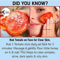 Tomato For Face, Tomato For Skin, Skin Care Routine Order