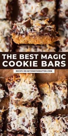 the best magic cookie bars with chocolate chips and coconut