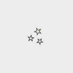 five black stars on a white background