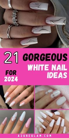 Nails Trending, Nail Trends, White Nails, Spring Nails, Nail Designs, Nails