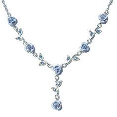 "PERFECT GIFT /WEDDING GIFT FOR BRIDE / BRIDESMAID / LADY! This is a Brand New, stunning Light Blue ROSE Flower Silver finish Necklace with Swarovski crystals. The necklace measures 15 3/8\" - 17 3/8\" (38.6cm-43.6cm). Prices are in US$. For shipping policies and other important information, click on \"profile\" on the right. See an item that you like but has already been sold? Contact me to see if I have more! Thank you for stopping by Kashuen.com!" Christmas Best Friend, Blue Rose Flower, Swarovski Jewelry Necklace, Bridesmaid Gifts Jewelry, Electroformed Jewelry, Swarovski Necklace, Fancy Jewellery, Blue Jewelry, Swarovski Jewelry